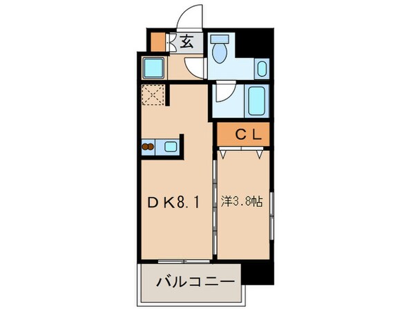 カレント茶屋が坂の物件間取画像